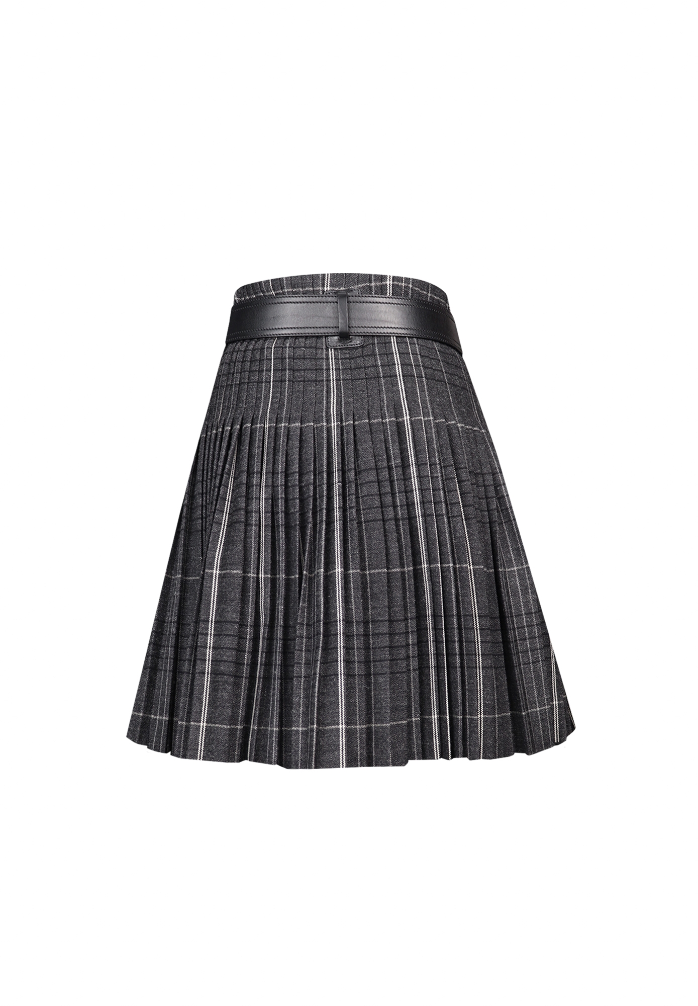 Christian Dior Pleated Check Skirt