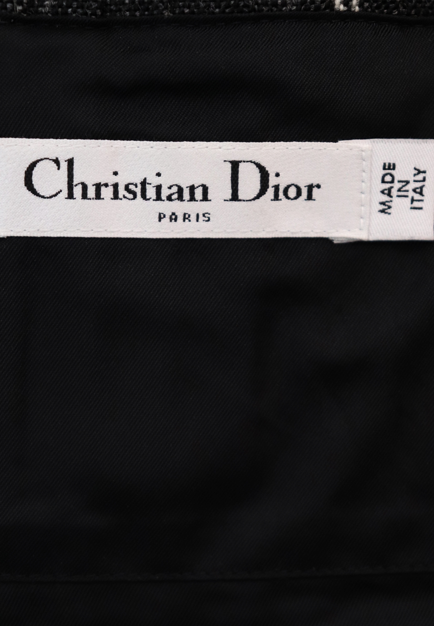Christian Dior Pleated Check Skirt