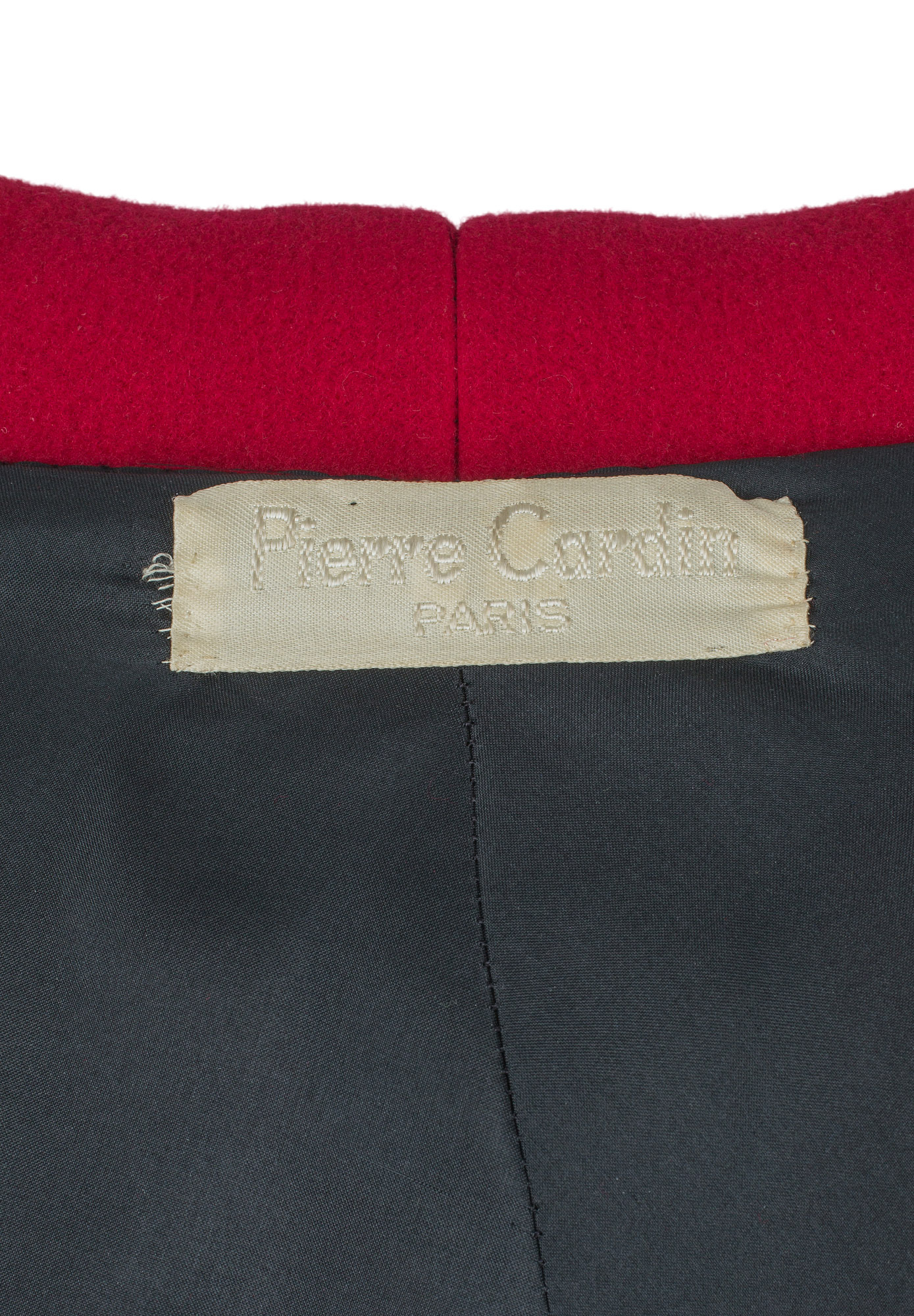 Pierre Cardin Red Wool Coat
