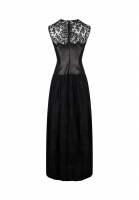 Valentino Evening Dress With Lace And Leather