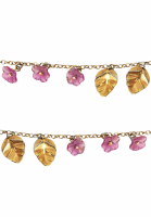 Christian Dior Chain Necklace With Flowers