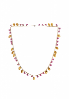 Christian Dior Chain Necklace With Flowers