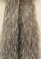 Blumarine Beige Cardigan With Fur