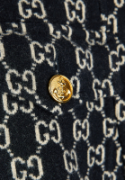 Gucci Black Monogram Cape