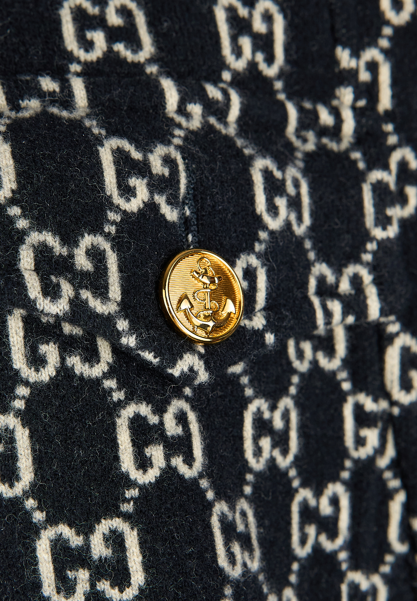 Gucci Black Monogram Cape