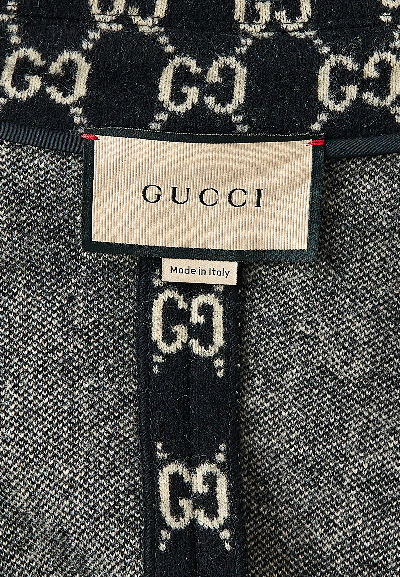Gucci Black Monogram Cape