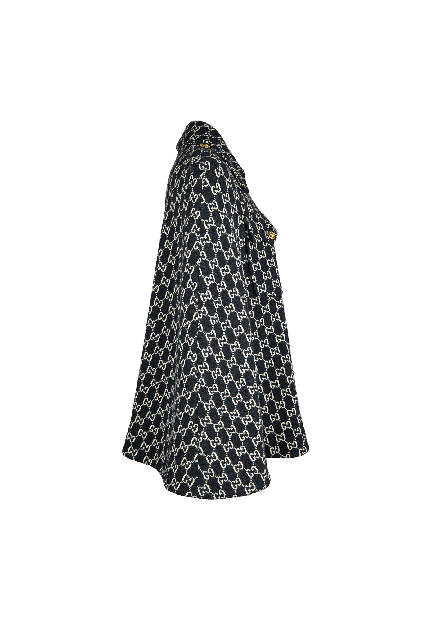 Gucci Black Monogram Cape