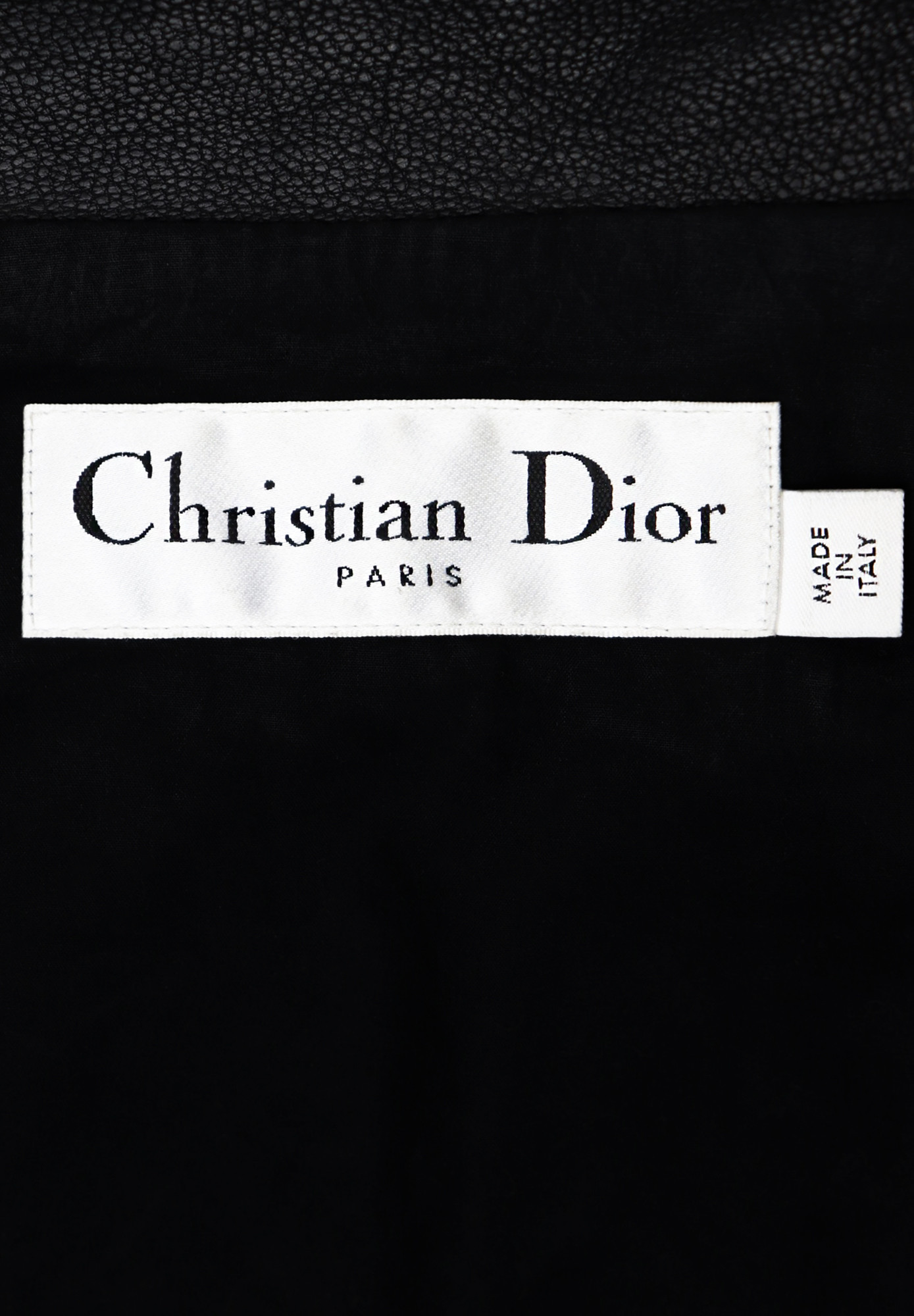Christian Dior Black Leather Jacket