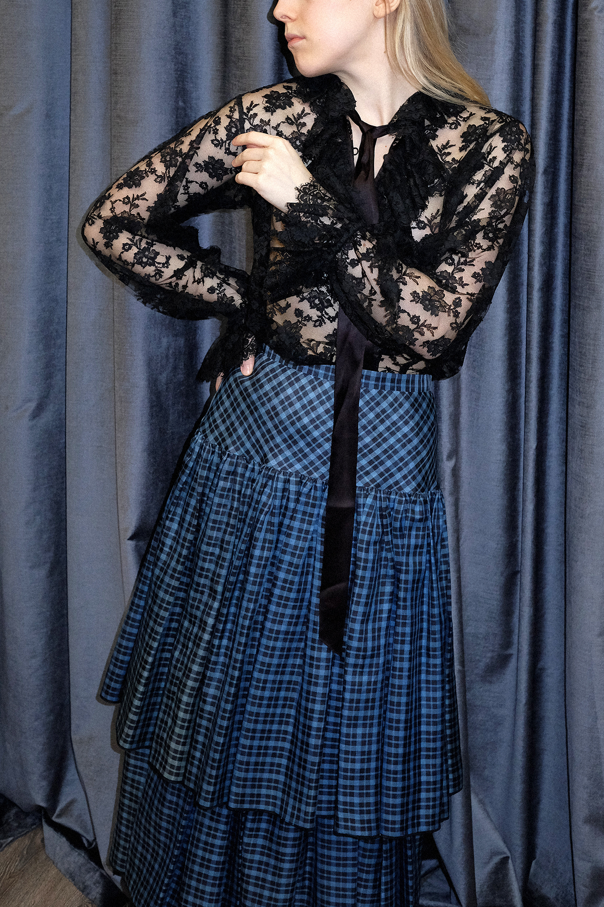 Yves Saint Laurent Lace Blouse Set