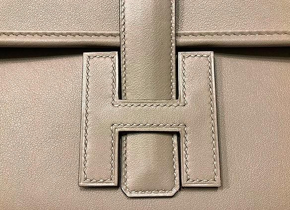 Hermès Jige Elan 29 Gris Asphalte Swift Clutch