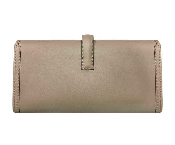 Hermès Jige Elan 29 Gris Asphalte Swift Clutch