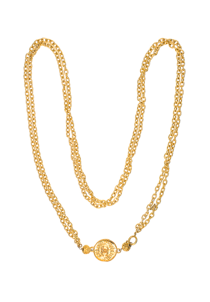 Chanel Logo Necklace