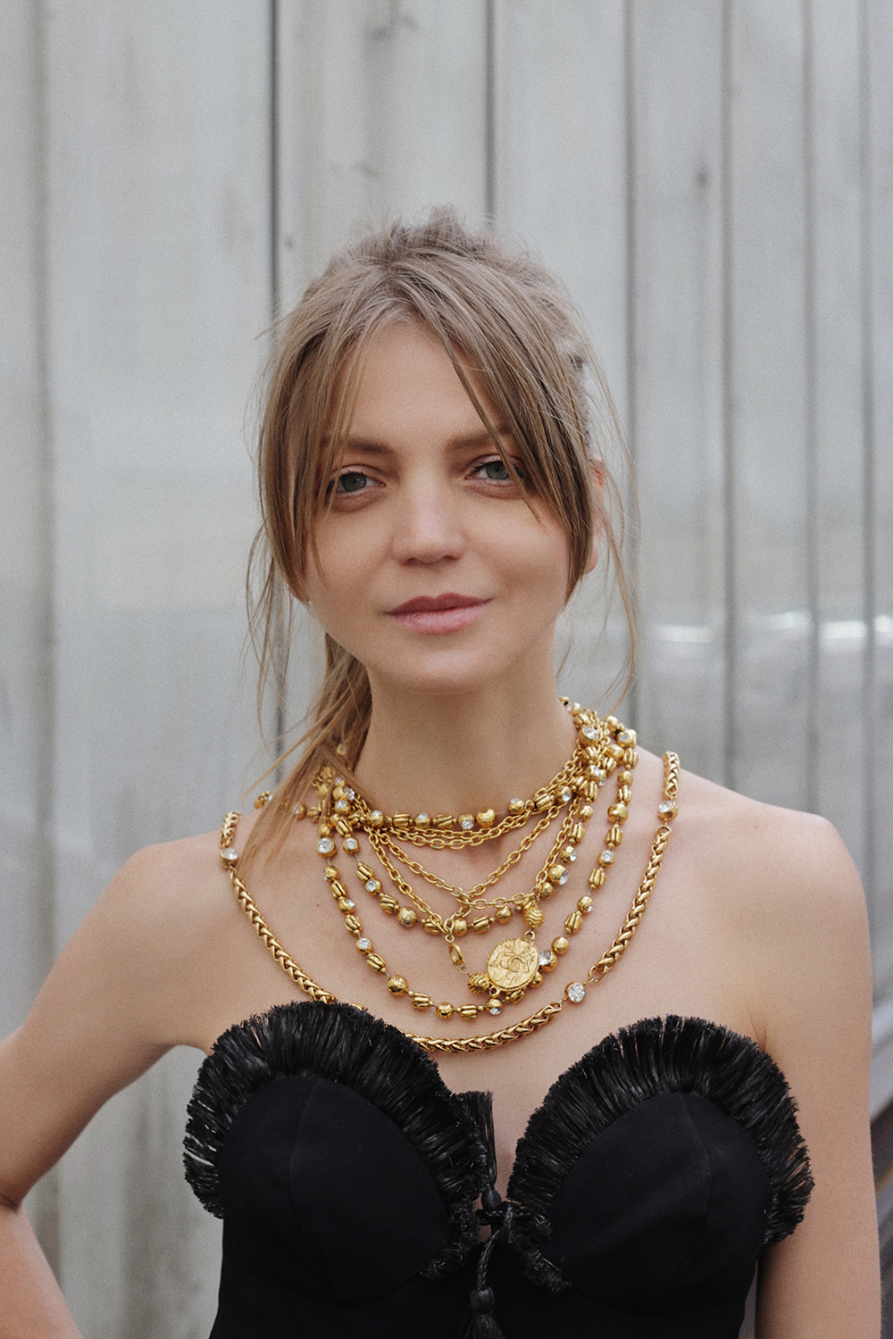 Chanel Logo Necklace