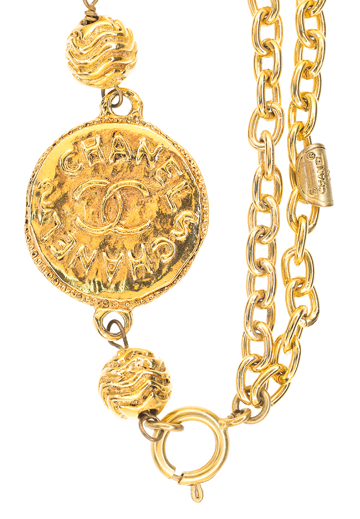 Chanel Logo Necklace