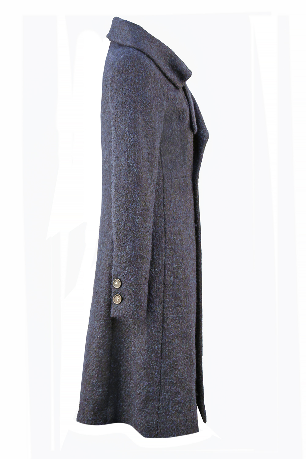 Chanel Navy Double-Breasted Coat