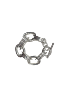 Hermès Silver Chain Bracelet 