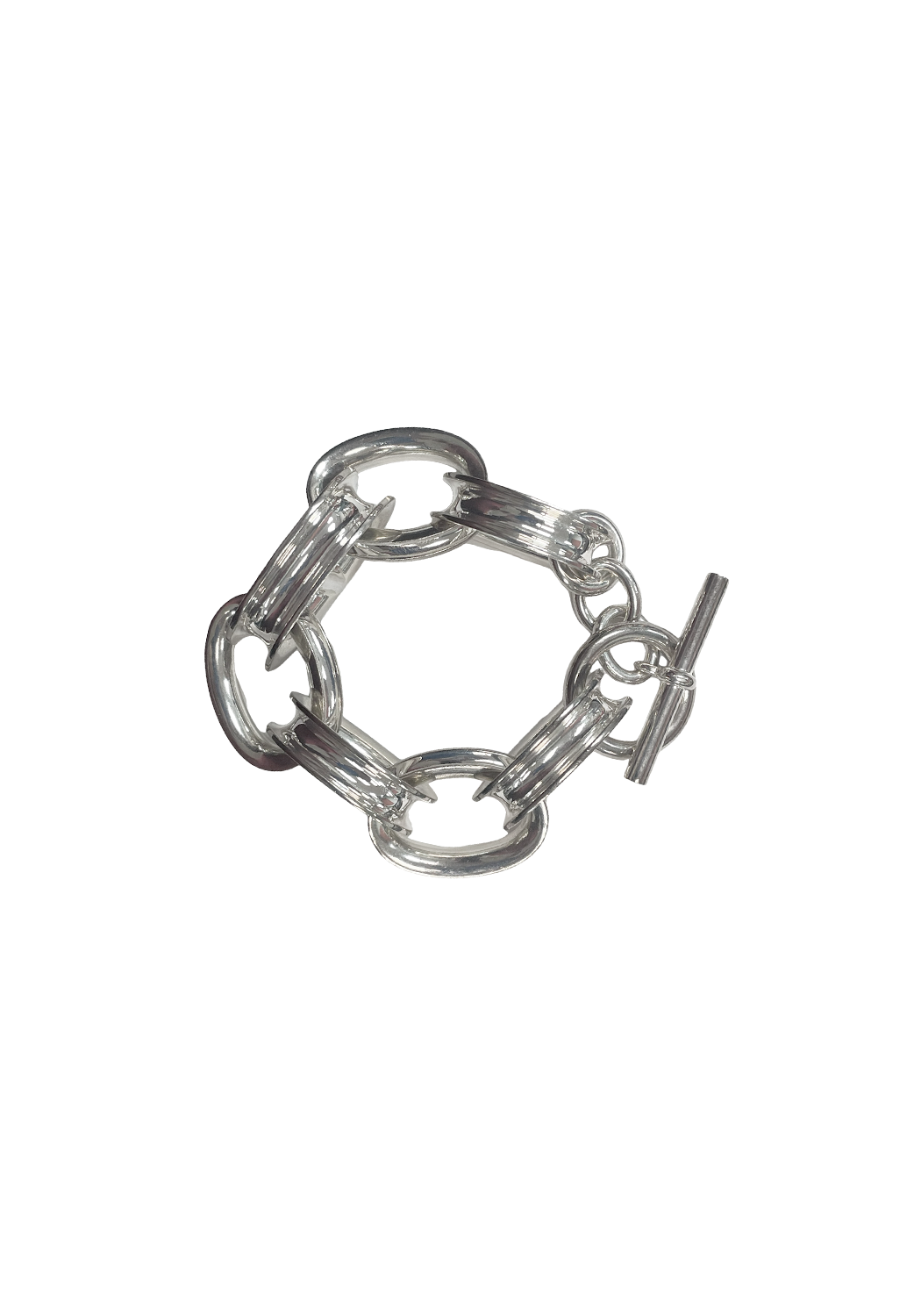 Hermès Silver Chain Bracelet 