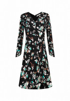 Christian Dior Silk Dress with Flowers