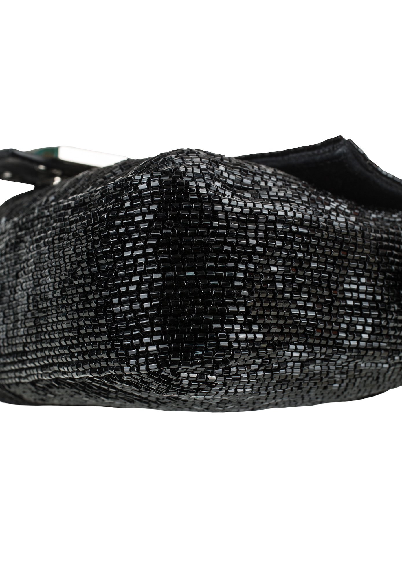 Fendi Baguette Black Beaded Bag