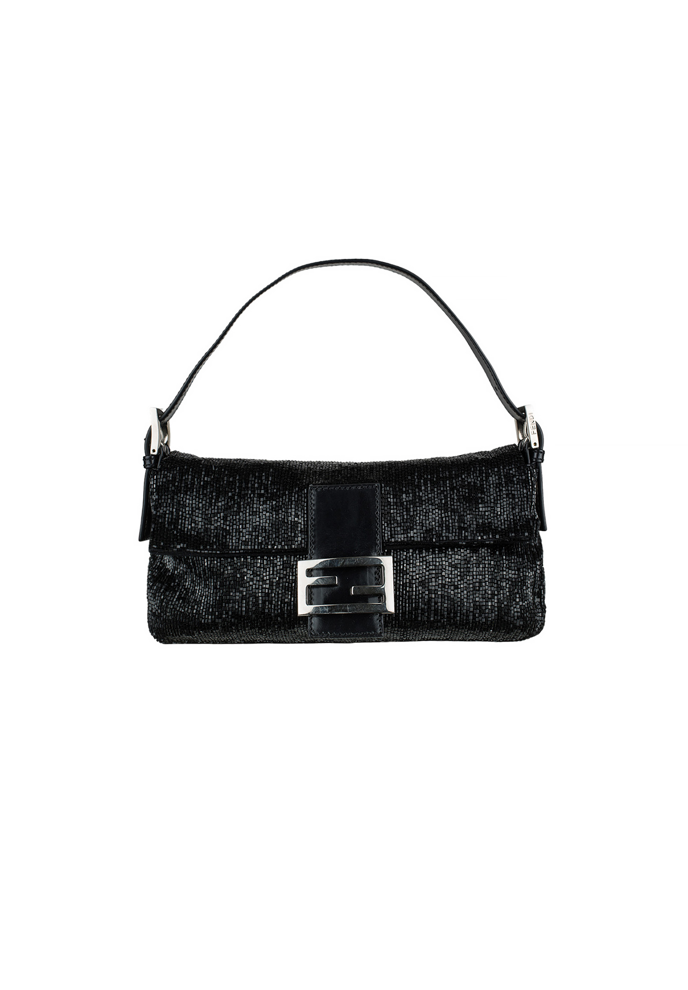 Fendi Baguette Black Beaded Bag