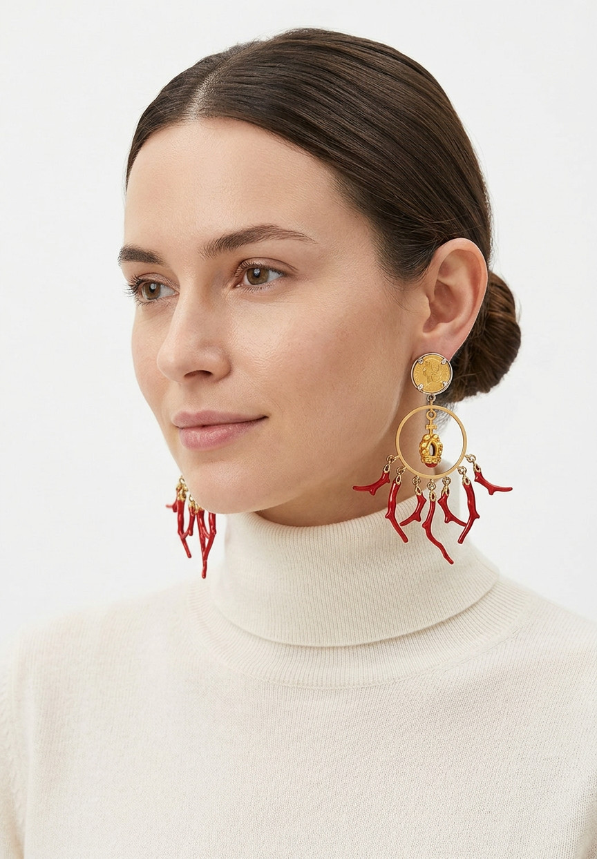 Dolce&Gabbana Large Clips With Pendants