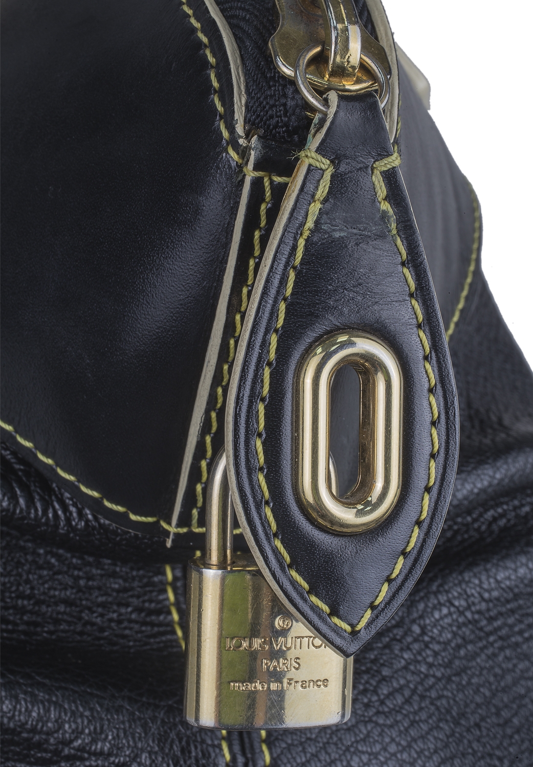 Louis Vuitton Black Chevre Suhali Lockit Bag