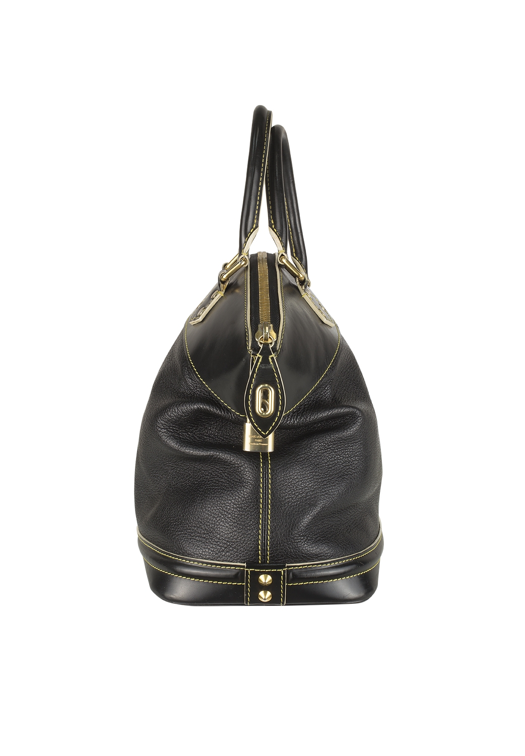 Louis Vuitton Black Chevre Suhali Lockit Bag