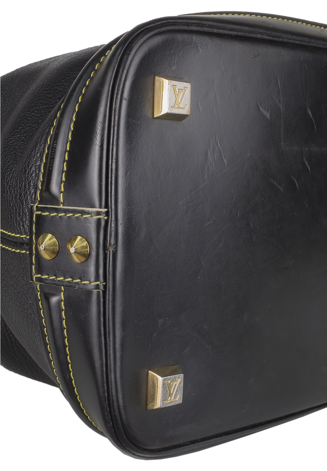 Louis Vuitton Black Chevre Suhali Lockit Bag