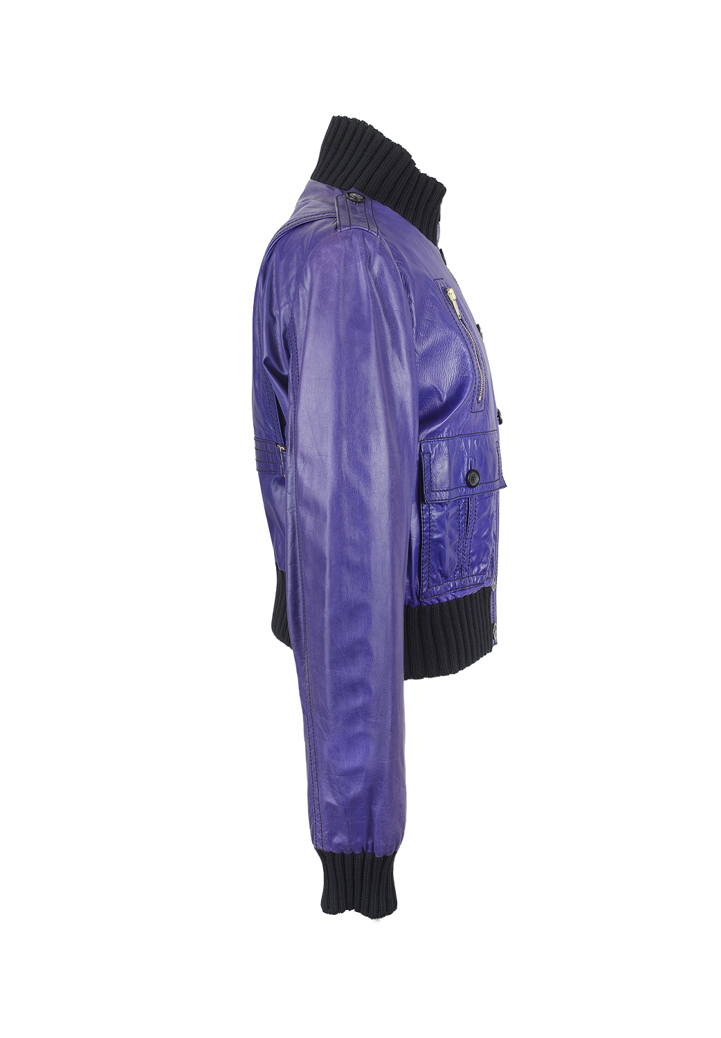 Gucci Purple Leather Jacket