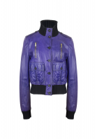 Gucci Purple Leather Jacket