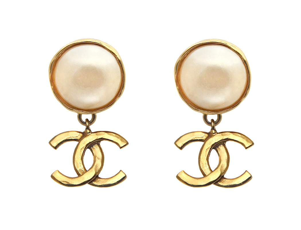 Chanel Logo Clip-on Earrings