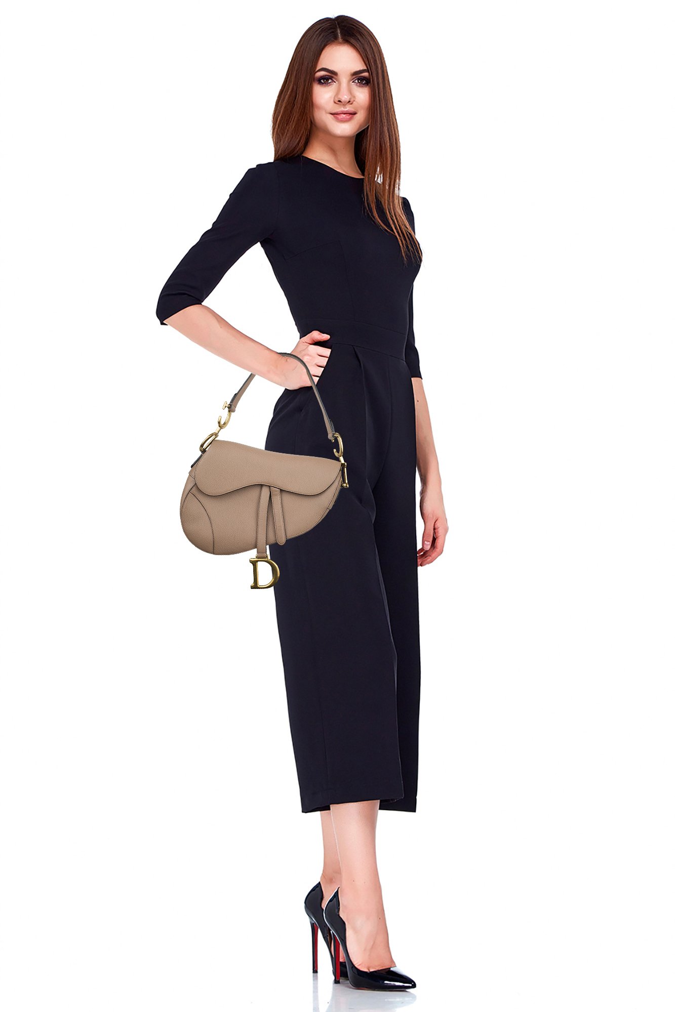 Christian Dior Saddle Beige Bag