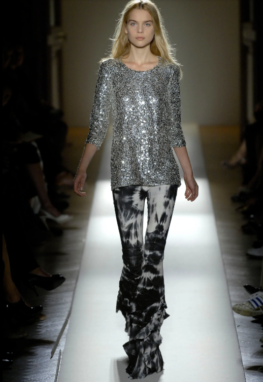 Balmain Silver Dress With Sequins