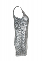 Balmain Silver Dress With Sequins