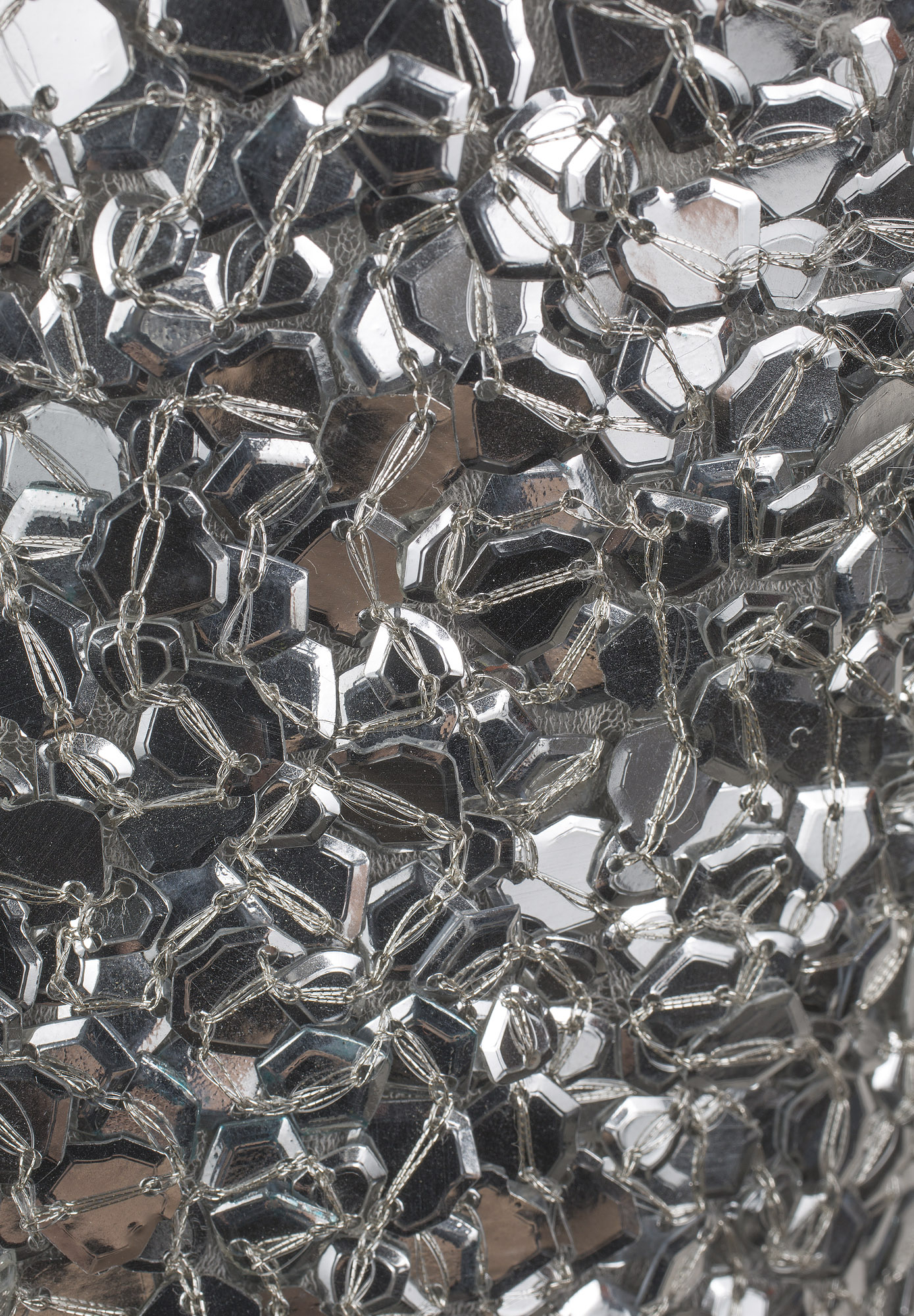 Balmain Silver Dress With Sequins