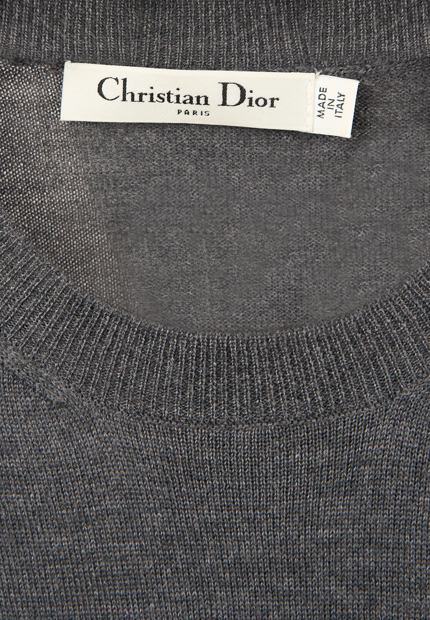 Christian Dior Gray Sequin Sweater
