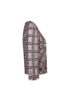 Chanel Plaid Jacket With Fringes