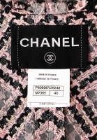 Chanel Plaid Jacket With Fringes