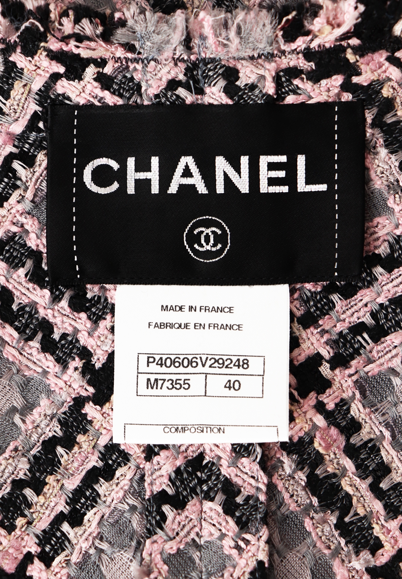 Chanel Plaid Jacket With Fringes