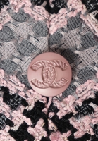 Chanel Plaid Jacket With Fringes