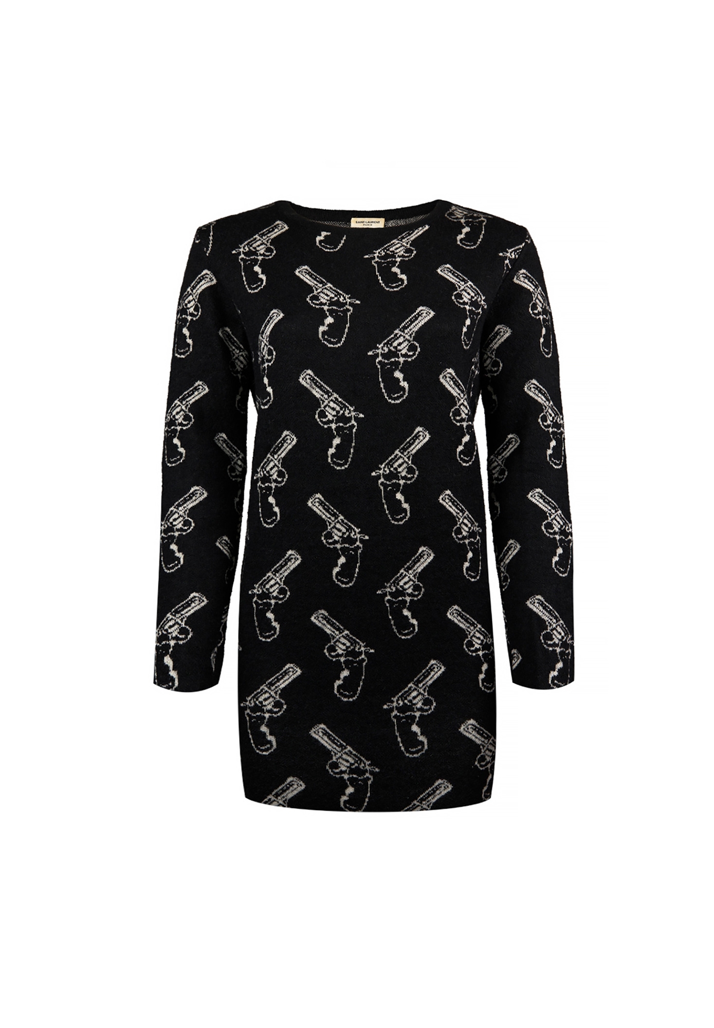 Saint Laurent Black Dress With Guns