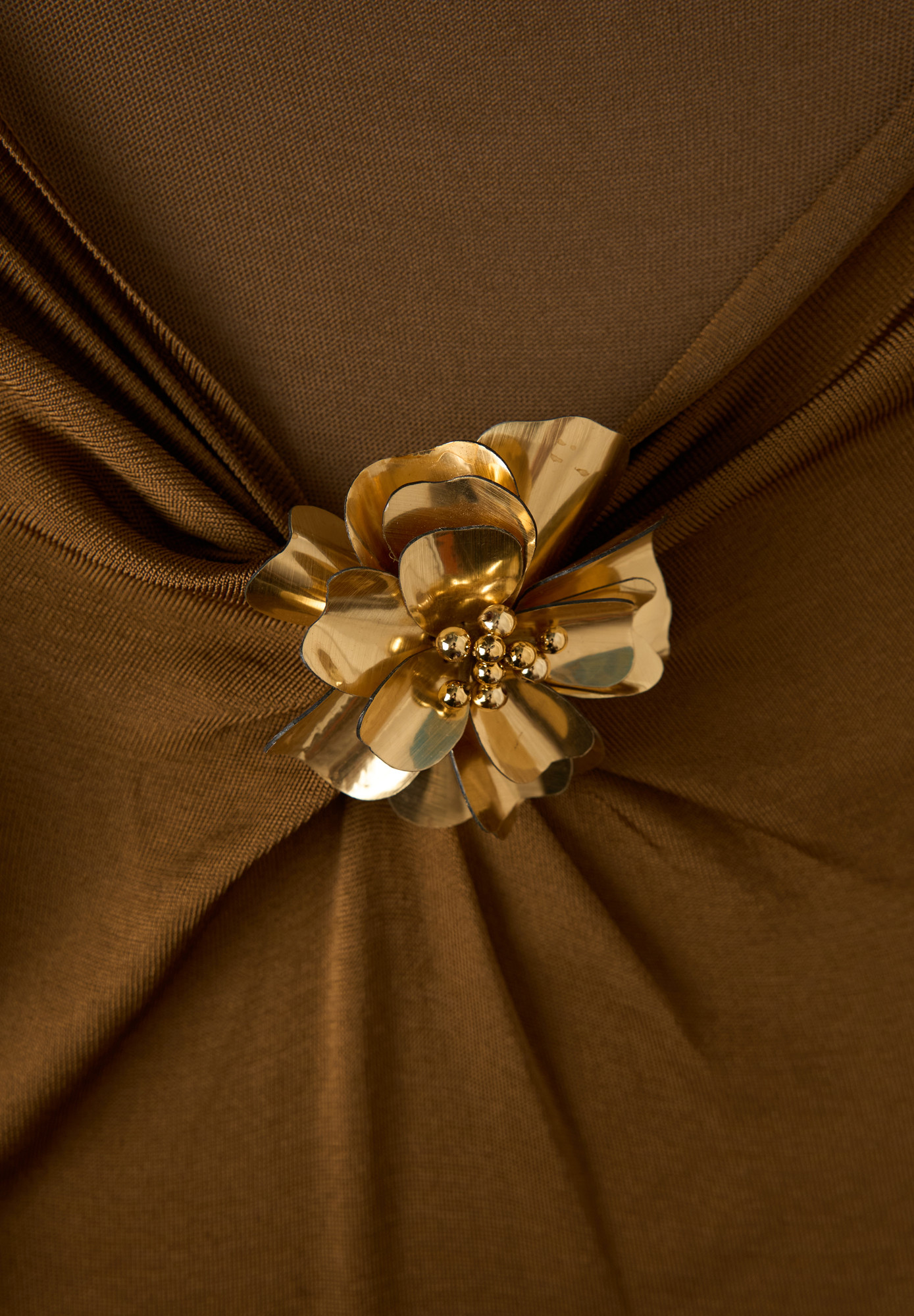 Gucci Dress With A Gold Brooch