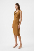 Gucci Dress With A Gold Brooch