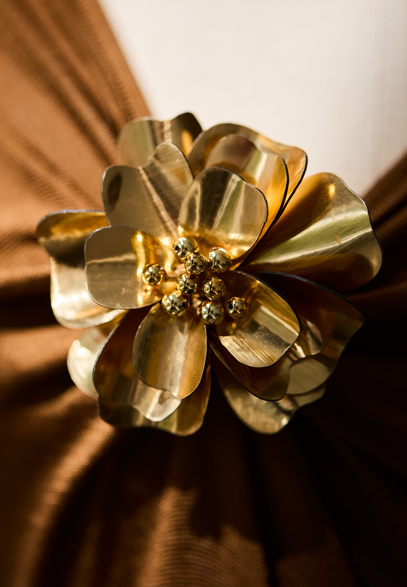 Gucci Dress With A Gold Brooch