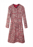 Chanel Red Tweed Dress
