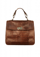 Ralph Lauren Brown Crocodile Bag