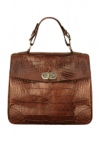 Ralph Lauren Brown Crocodile Bag
