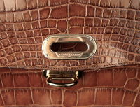 Ralph Lauren Brown Crocodile Bag