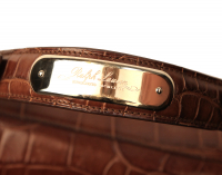 Ralph Lauren Brown Crocodile Bag