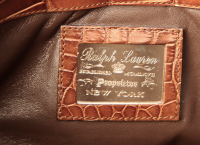 Ralph Lauren Brown Crocodile Bag